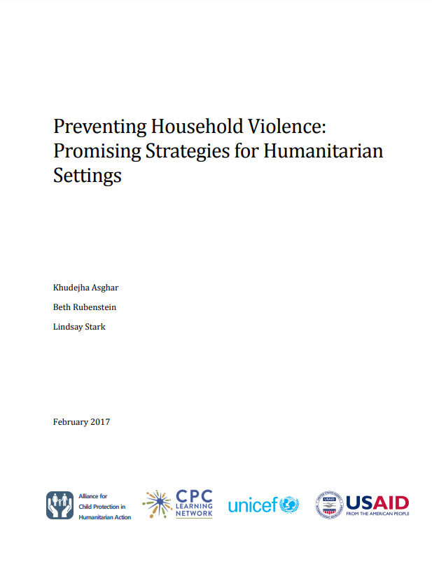 Preventing Household Violence: Promising Strategies for Humanitarian Settings