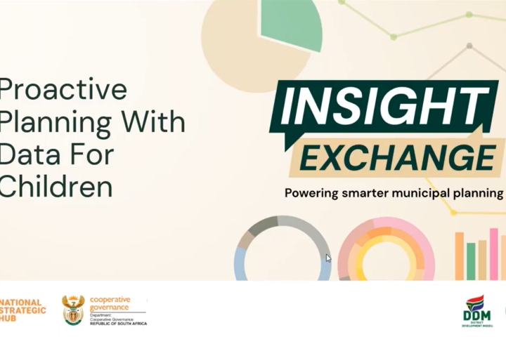 Webinar introductory slide: COGTA insight exchange webinar proactive planning with data for children