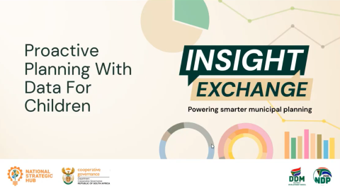 Webinar introductory slide: COGTA insight exchange webinar proactive planning with data for children