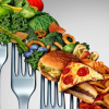 Healthy and unhealthy foods